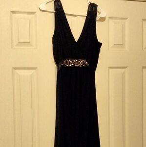 Collection Dressbarn Dress Women 16 Black Elegant Accent Sleeveless Any Occasion